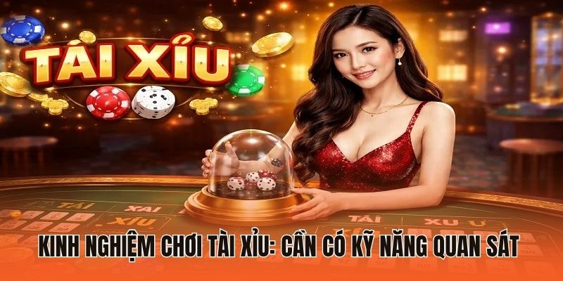6 Kinh Nghiệm Chơi Tài Xỉu Kiểm Soát Cuộc Chơi Hiệu Quả 2026 1 Kinh nghiệm chơi tài xỉu: Cần có kỹ năng quan sát